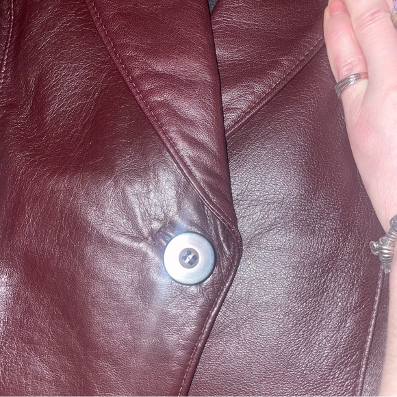 Gabriel Collection Genuine Leather Purple-Brown Jacket. Thinsulated Lining. - Picture 10 of 13